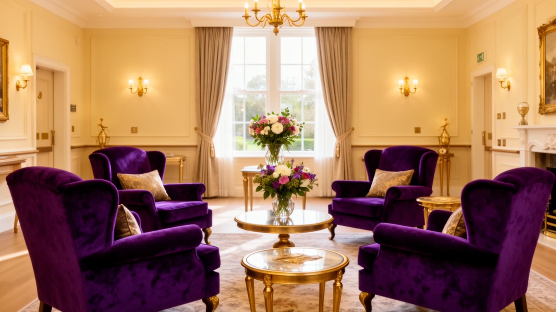 Elegant residential care living room in Macomb & Oakland Counties Michigan